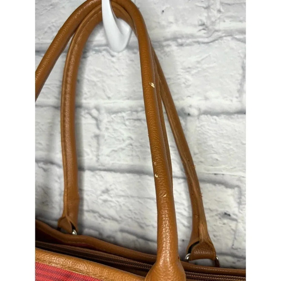 Jessica Simpson Breton pop weekender tote. - Picture 6 of 9